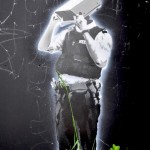 SPQR – Policeman with cctv head (stencil art, Bristol)