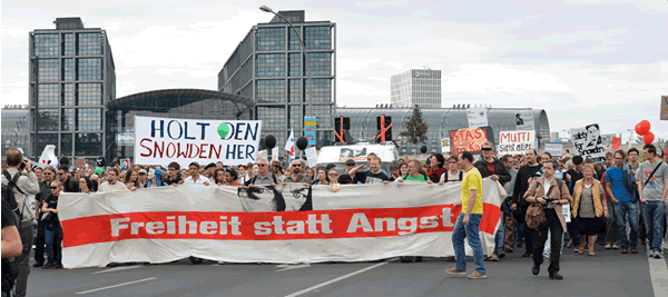Freedom Not Fear 2014 in Berlijn. Foto Markus Beckedahl netzpolitik.org