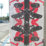 Join the Surveillance - stencil art on Fairfax Ave (Los Angeles)